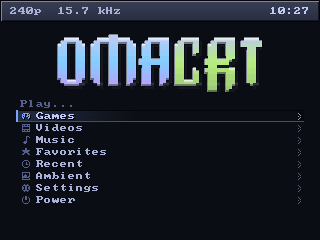 C: a heading bar and a denser list.